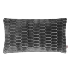 Image of Kai Rialta Polyester Filled Cushion Viscose Polyester Shadow 30 x 50cm
