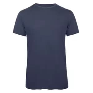 Image of B&C Mens Favourite Short Sleeve Triblend T-Shirt (3XL) (Heather Navy)