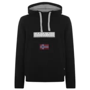 Image of Napapijri Logo Hoodie - Black
