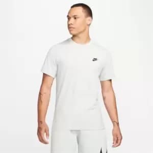 Image of Nike Club Short Sleeve T-Shirt Mens - Silver