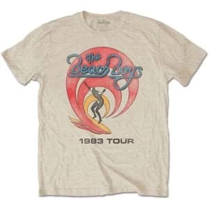 Image of The Beach Boys - 1983 Tour Mens Large T-Shirt - Sand