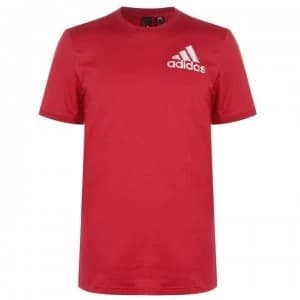 Image of adidas BOS T Shirt Mens - Active Maroon