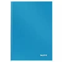 Image of LEITZ Solid Casebound Notebook A5 Ruled Paper Light Blue Not perforated 80 Pages Pack of 6
