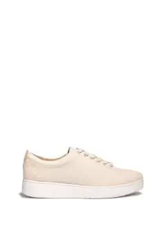 Image of Fitflop Rally Canvas Trainers Female Rose Foam UK Size 8