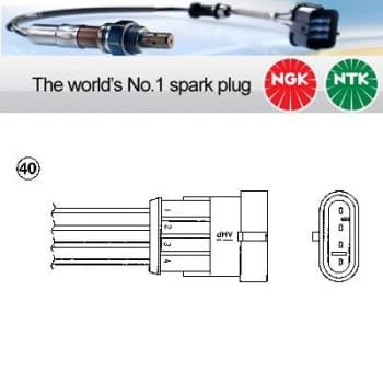 Image of NGK OZA659-EE59 / 7904 Lambda Sensor Zirconia Type Oxygen O2 Exhaust Probe