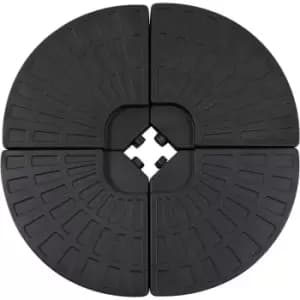 Image of 4PC Umbrella Base Sun Parasol Stand Holder Weight Sand Water Filled - Outsunny