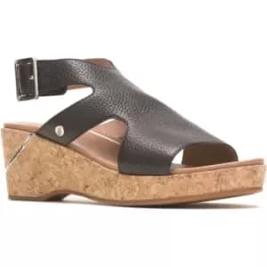 Image of Hush Puppies Womens Maya Leather Wedge Sandals UK Size 3 (EU 36)