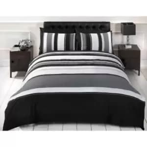 Image of Rapport Home Furnishings King Detroit Duvet Set Grey