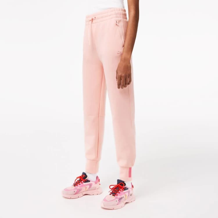 Image of Lacoste Cotton Sweatpants - Pink Pink 8