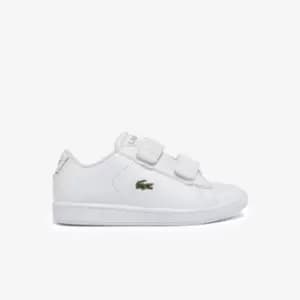 Image of Lacoste Infants' Carnaby Evo BL Synthetic Trainers Size 4 UK Kids White