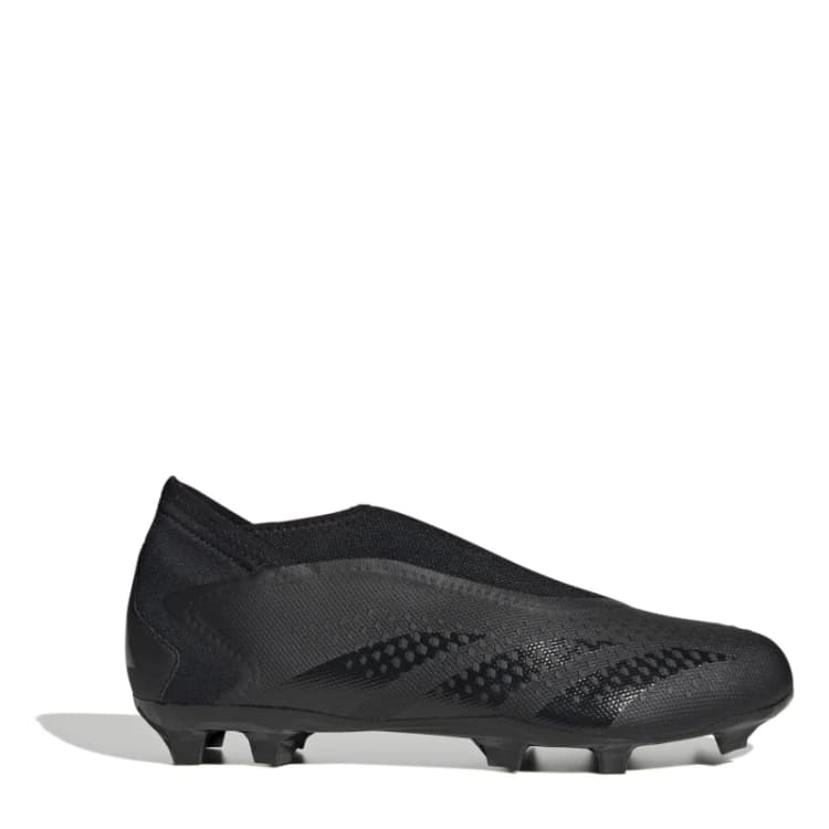 Image of adidas Predator Accuracy.3 Laceless Firm Ground Football Boots Firm Ground Football Boots 8 (42) Black 20343040280