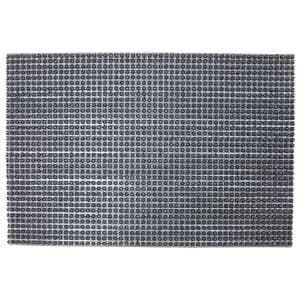 Image of Mud Stopper 40 x 60cm Mossley Doormat - Silver