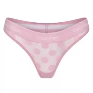 Image of Calvin Klein Cotton Thong - Pink