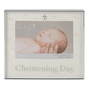 Image of 7" x 5" - Bambino Silver Plated Photo Frame - Christening