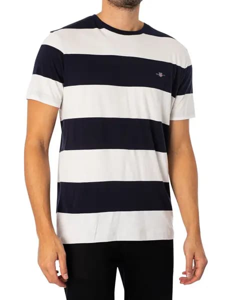 Image of Gant Bar Stripe T-Shirt Eggshell L