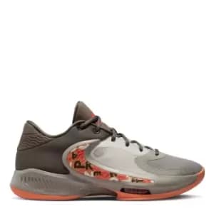 Image of Nike Zoom Freak 4, Ironstone/Orange Trance-Cobblestone-Sail, size: 9, Male, Basketball Performance Low, DJ6149-003