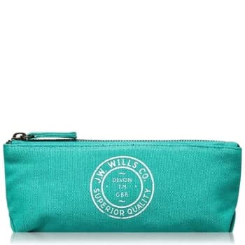 Image of Jack Wills Walburn Stripe Pencil Case - Jade