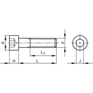Image of Qualfast 7/8 BSW X 3. Skt Head Cap Screw (GR-12.9)