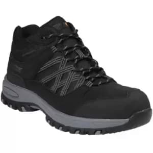 Image of Regatta Mens Sandstone Safety Boots (12 UK) (Black/Granite) - Black/Granite