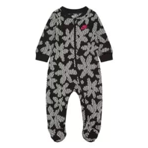 Image of Nike Daisy Footed Coverall Baby Girls - Black