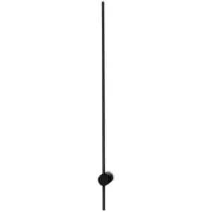 Image of Ideal Lux Essence Tall Integrated LED Wall Lamp Black 124cm 3000K