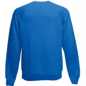 Image of Fruit Of The Loom Childrens Unisex Raglan Sleeve Sweatshirt (3-4) (Royal)