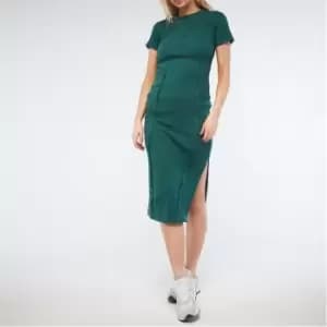 Image of Missguided Seam Rib Midaxi Dress - Blue
