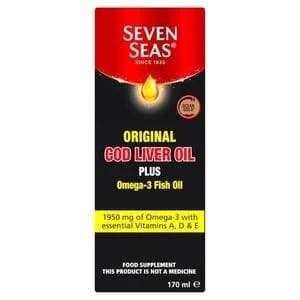 Image of Seven Seas Orig Cod Liver Oil Plus Omega-3 Fish Oil 170ml