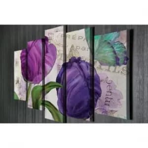 Image of BC77 Multicolor Decorative Canvas Painting (5 Pieces)