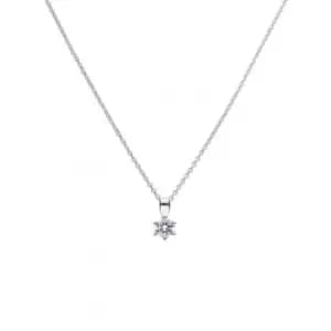 Image of Diamonfire Silver White Zirconia Solitaire Pendant P4611