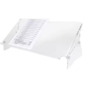 Image of Dataflex ERGODOC document holder, height adjustable 160 - 235 mm, clear, transparent