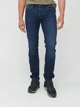 Image of BOSS Delaware 3 Slim Fit Jean, Navy, Size 38, Length Regular, Men