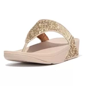 Image of Fit Flop Womens Lulu Glitter Summer Toe Post Sandals UK Size 6 (EU 39)