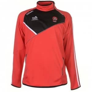 Image of ONeills Derry GAA Pullover Mens - Red/Black/Wht