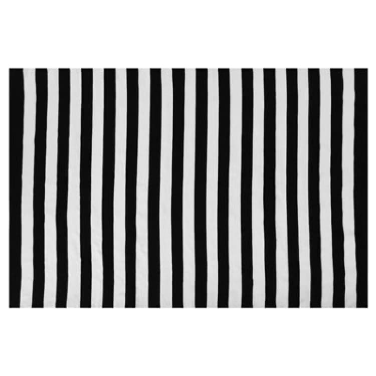 Image of Beliani Outdoor Rug Tavas Black/ White 140 X 200 Cm