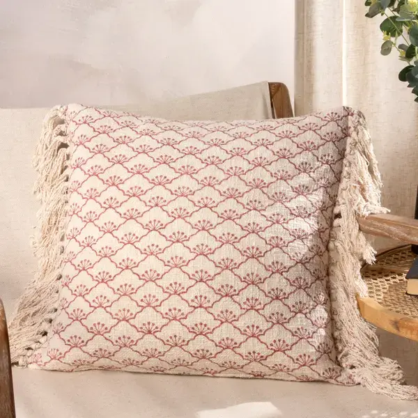 Image of Saku Cushion Kilm Red, Kilm Red / 50 x 50cm / Polyester Filled