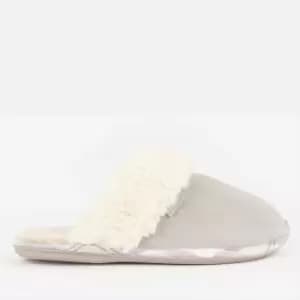 Image of Barbour Lydia Suede and Faux Fur-Blend Mule Slippers - UK 4