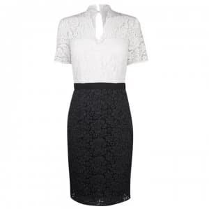 Image of SET Womens Two Toned Lace Dress - 0105 White Blue