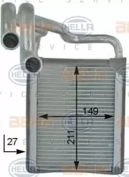 Image of x1 Behr Heat Exchanger 8FH351315-711 Genuine replacement part for Car Made in KR