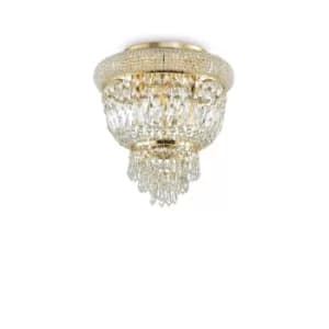 Image of Dubai 3 Light Ceiling Light Chandelier Brass, E14