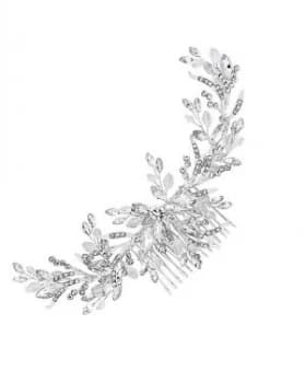 Image of Jon Richard Silver Beaded Wreath Comb