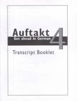 Image of Auftakt 4 Transcript Booklet by Open University Paperback