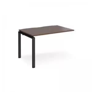 Image of Adapt add on unit single 1200mm x 800mm - Black frame and walnut top