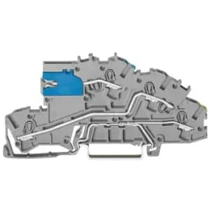 Image of WAGO 2003-7641 NT/L/PE Multi Level N Disconnect Terminal Block Grey