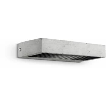 Image of Ideal Lux Lighting - Ideal Lux Hydro - LED 1 Light Indoor Wall Light Cement Grey