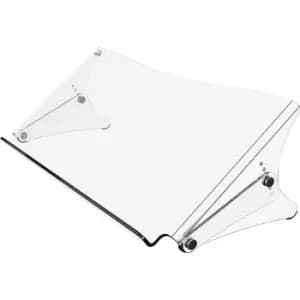 Image of Dataflex ERGODOC document holder, height adjustable 136 - 206 mm, clear, transparent
