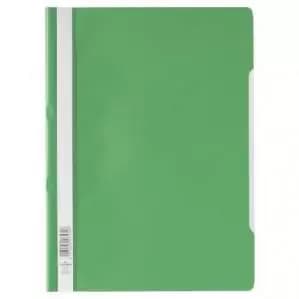 Image of Durable Clear View A4 Folder Economy Green - Pack of 50 257305