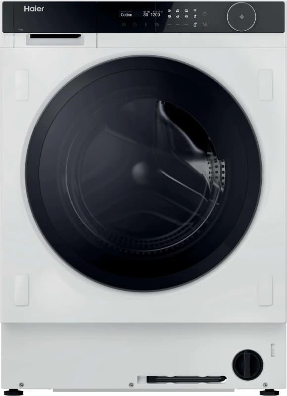 Image of Haier Series 8 HWB100B14858U1UK Integrated 10KG WiFi Connected Washing Machine with 1400 rpm - White - A Rated