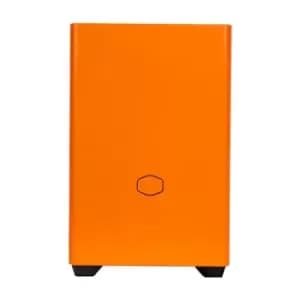 Image of Cooler Master MasterBox NR200P Small Form Factor (SFF) Black Orange