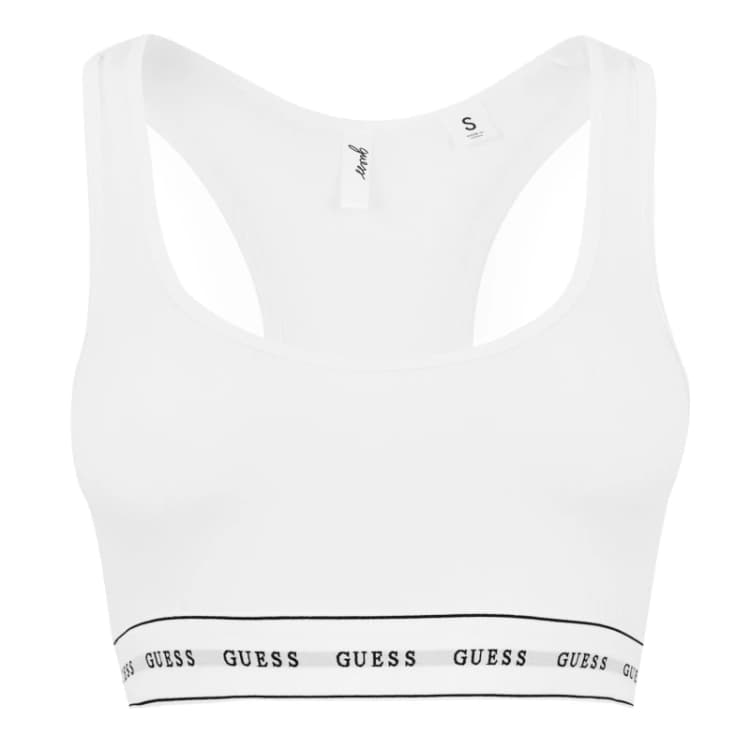Image of Guess Carrie Bralette With Logo Band 14673291 White
